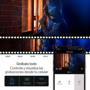 CAMARA DE SEGURIDAD WIFI FULL HD FIJA COON BATERIA STEREN