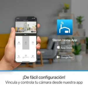 CAMARA DE SEGURIDAD WIFI FULL HD FIJA COON BATERIA STEREN