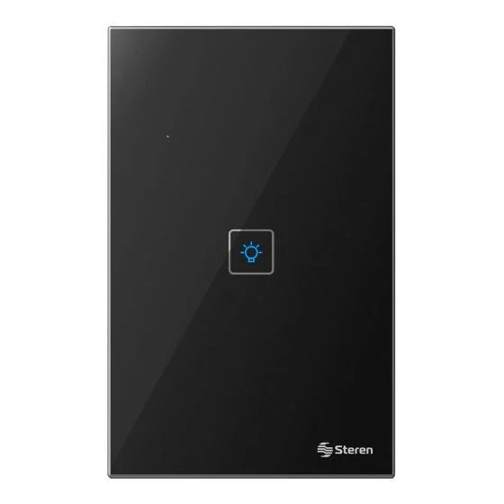 CARATULA/PLACA NEGRA TOUCH STEREN