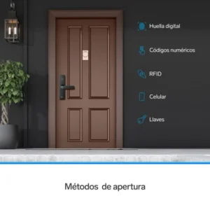 CERRADURA DIGITAL WI-FI C/RFID Y HUELLA