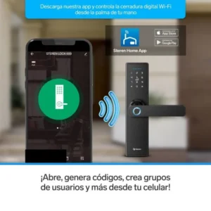 CERRADURA DIGITAL WI-FI C/RFID Y HUELLA