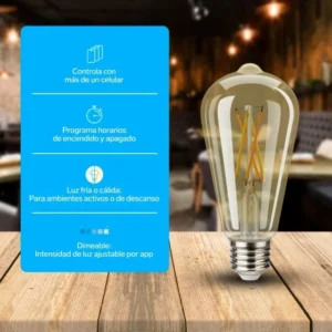 SET DE 3 FOCOS LED VINTAGE WIFI DE 4,5 W