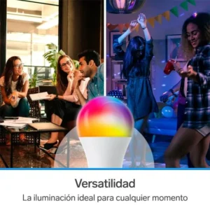 PAQUETE DE 3 FOCOS LED RGB CONTROLADO POR Wi-Fi 10W STEREN