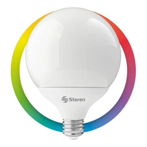 FOCO WI-FI TIPO GLOBO WRGB 5W STEREN