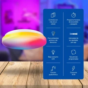 LAMPARA WI-FI PARA TECHO WRGB STEREN