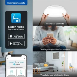 LAMPARA WI-FI PARA TECHO WRGB STEREN