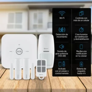 SISTEMA DE SEGURIDAD WIFI CON 3 SENSORES STEREN