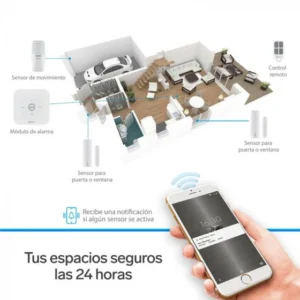 SISTEMA DE SEGURIDAD WIFI CON 3 SENSORES STEREN