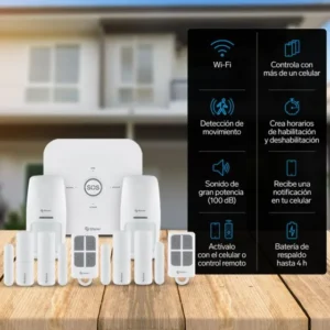 SISTEMA DE SEGURIDAD WIFI CON 6 SENSORES STEREN