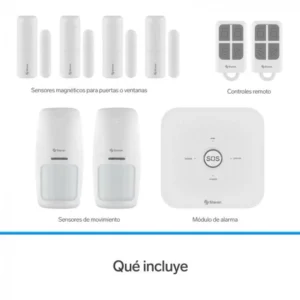 SISTEMA DE SEGURIDAD WIFI CON 6 SENSORES STEREN