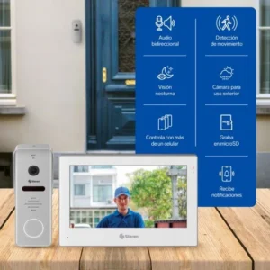 VIDEO TIMBRE WIFI CON PANTALLA A COLOR STEREN