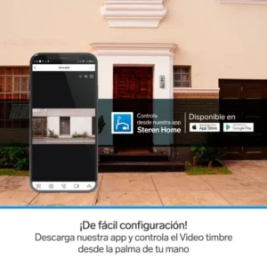 VIDEO TIMBRE WIFI CON PANTALLA A COLOR STEREN