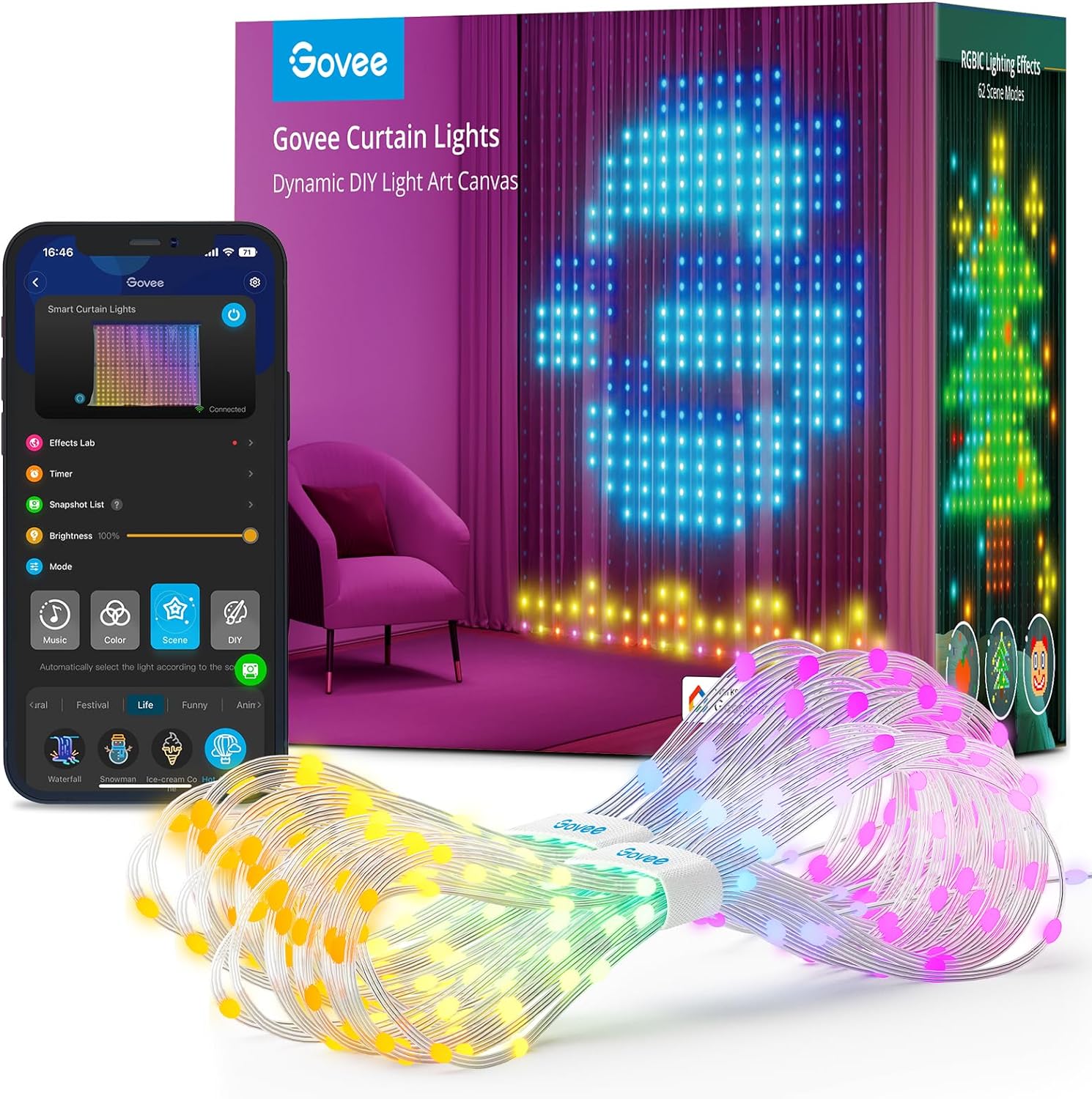 LUCES INTELIGENTES PARA CORTINAS GOVEE